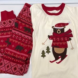 Gymboree winter pajama set boys size 6